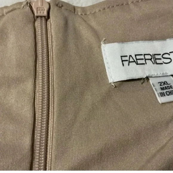 Plus Size 2X Glitter Sequence Ruched Wrap V Neck Body Con Dress Bishop Sleeve - Picture 8 of 8